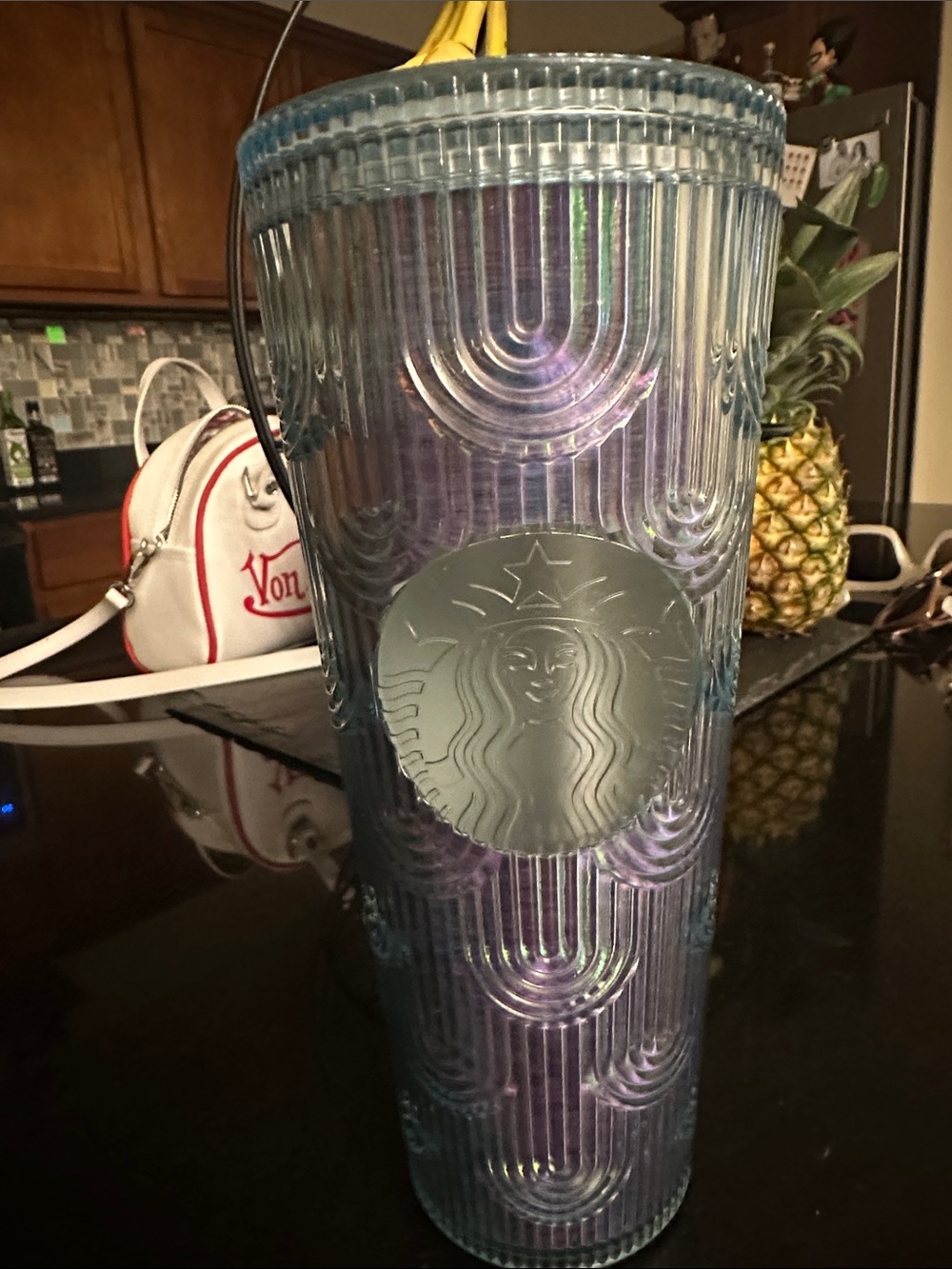 Starbucks Iridescent Blue-Purple Reusable Tumbler